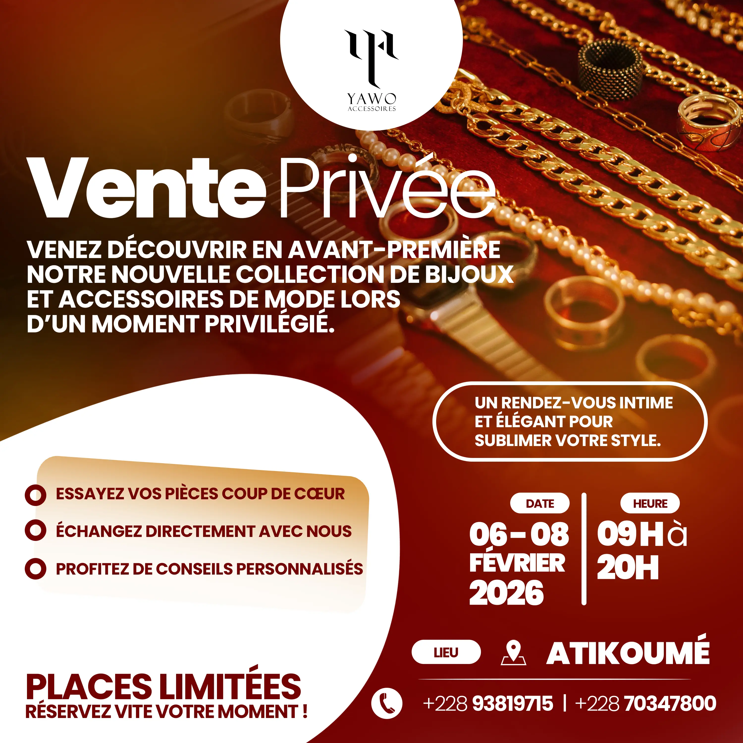 Visuel du partenariat avec Yawo accessoires